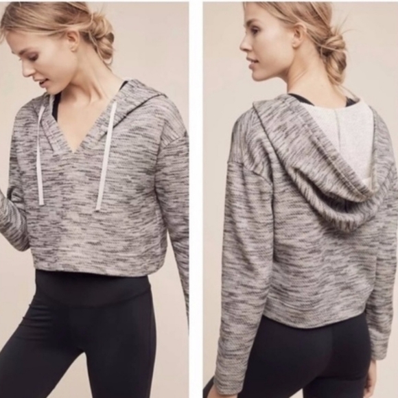 Anthropologie Tops - [anthro] Saturday Sunday Cropped Hoodie Size M